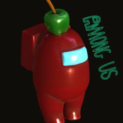 manzana 0.jpg STL file AMONG US manzana・3D printing template to download