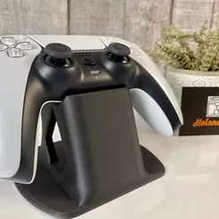 08bf2113-cf61-4be9-abed-324bfcc721b7.webp STL file PS5 Controller Stand・Template to download and 3D print