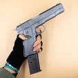 IMG_3748.jpg Pistol Colt M1911 Prop removable magazine practice fake training gun
