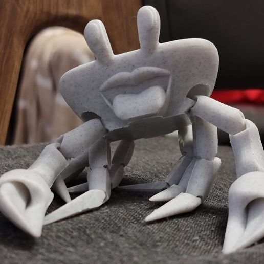 柔性印花螃蟹笑