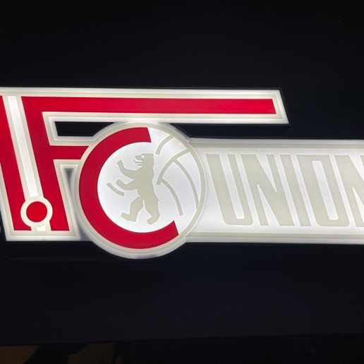 1.FC Union Logo Lamp 3D model