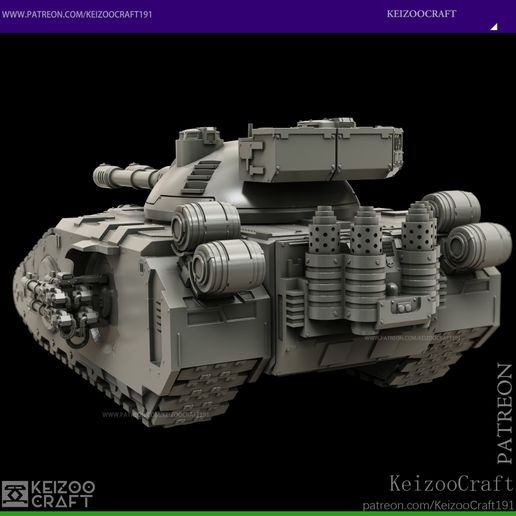 🪖 FELLBLADE SUPER-HEAVY BATTLE TANK・ 3D File for 3D