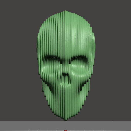 SLICED SCULL PENDANT 3D model