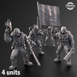 1.jpg 3D-Datei Kommando-Kader. Gespenster-Regiment. Kaiserliche Garde・3D-druckbares Design zum Herunterladen