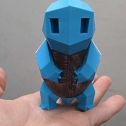 Low-Poly Squirtle - Multi and Dual Extrusion version