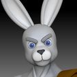 face.jpg Rabbitfolk Barbarian with Great Axe - Dungeons and Dragons 3D Model