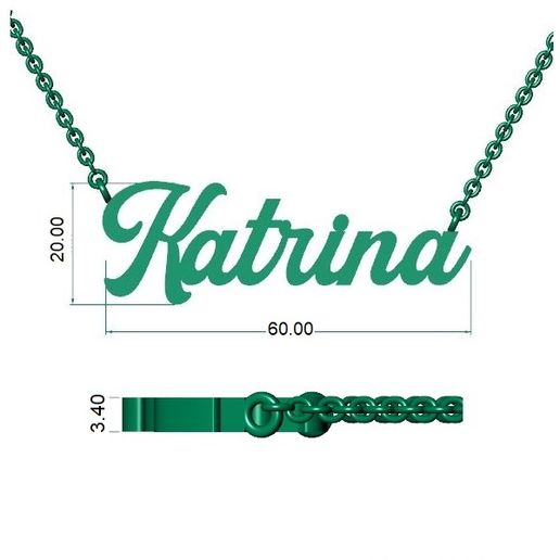 katrina pendant 3D model