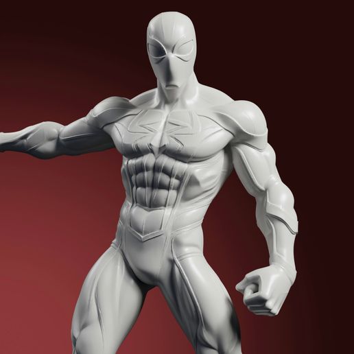 SpiderMan Marvel Rivals Figurine STL – Web Hero 3D Print for Collectors