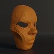 3.png Masquerade Party Face Mask - Human Face Mask 3D print model