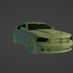 1.png STL-Datei Dodge Charger SRT・Design für 3D-Drucker zum herunterladen