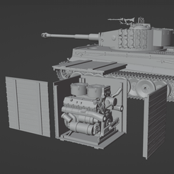 Tiger-maybach-230.png Fichier STL Moteur HL210 et 230 pour Tigre/Panther en caisse・Modèle à télécharger et à imprimer en 3D