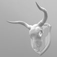 Screenshot 2018-08-31 21.56.42.png Download free STL file Cow Skull on Shield • 3D printing design, LeviDT
