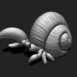 r_14.jpeg Cartoon Hermit Crab STL for 3D Printing