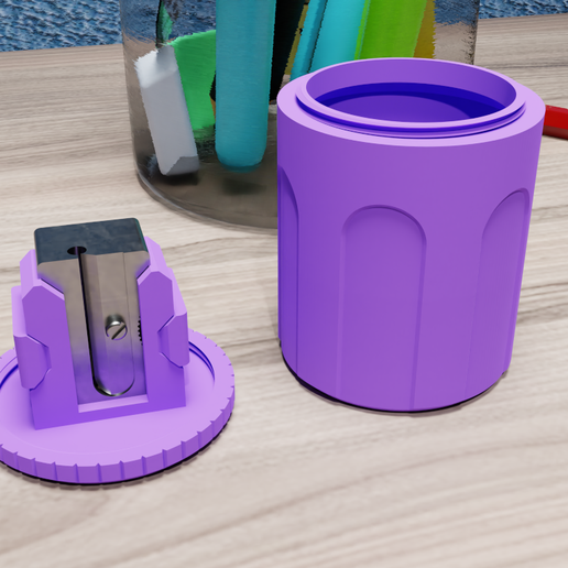 ️ Pencil Sharpener Attachment・Free STL File for ・Cults