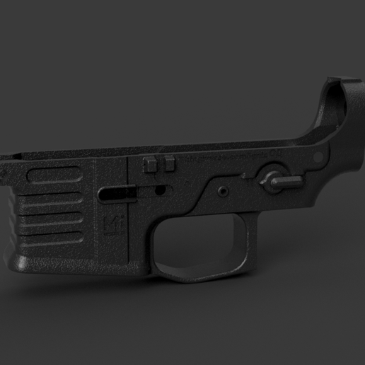 PAAR15 reinforced (alternative) lower receiver. For printable ar15 AEG. 3D model
