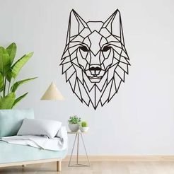 wolf-1-wall.jpg Wolf Face - Wall Art Sculpture