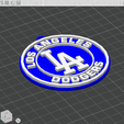 Los-Angeles-Dodgers-3.png MLB Los Angeles Dodgers Keychan Badge Printable and renderable