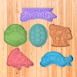 TORTUGAS-NINJAS-SET.png Ninja turtles cookie and dough cutters - Cookies set