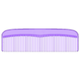 Comb_v2_fine-tooth.stl Small Beard / Hair Comb V2