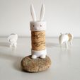 UAU_6.jpg STL-Datei Cork Pals: Mr. Rabbit kostenlos・3D-druckbare Vorlage zum herunterladen