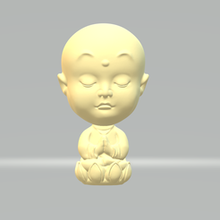 1.png STL file Little Monk 3D print model・3D print model to download