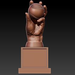 fgfgfbvn.jpg MLB - Basetball Hands Award trophy - 3d Print