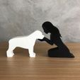 WhatsApp-Image-2022-12-22-at-15.39.06.jpeg Girl and her Rottweiler (straight hair) for 3D printer or laser cut