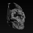 LOW1.PNG The Dragon's Skull - Low Poly Origami