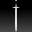 Preview03.jpg Geralt Silver Sword - Netflix Version 3D print model