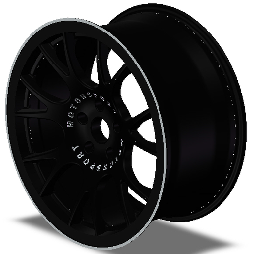 🛞 BBS CH-R Black Wheel with Painted Finish Rim 19 inches・ 3MF