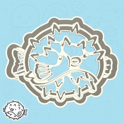 10-2.jpg Cortapastas del mundo submarino - juego / paquete de peces extraños - 6 piezas