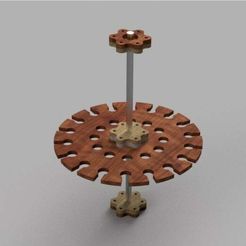 CarrouselGougesM.jpg Free DXF file Carousel with woodcarving gouges・3D print object to download, Phifr