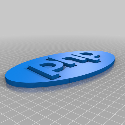 PHP Logo 3D model