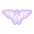 Wonderwoman logo.stl CORTANTE WONDERWOMAN