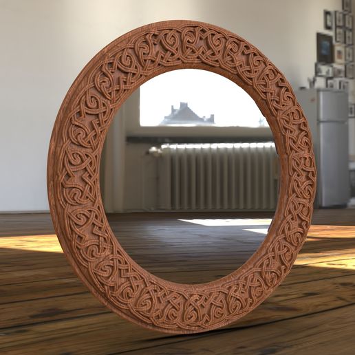 Celtic Mirror Frame - 3D model önizlemesi
