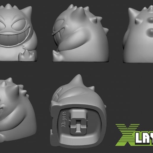 Gengar Keycap 3D model