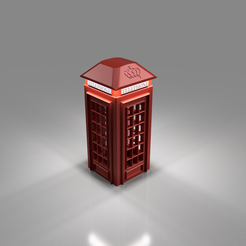 ay ey ey wy ay N -\—\—\—\ \ STL file England phone booth・3D printable design to download