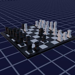 chess.png low poly chess set