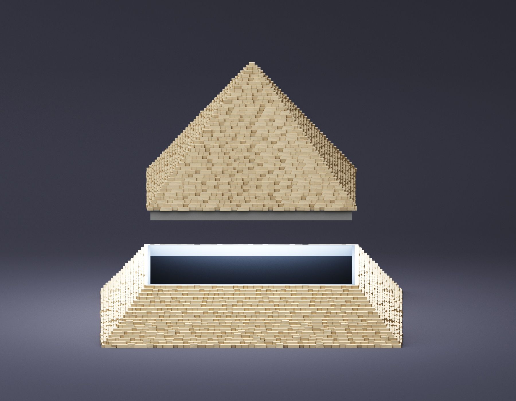 Pyramid-of-Giza-JPG2.jpg Download STL file The Great Pyramid of Giza • 3D printable object, Giordano_Bruno