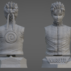 1.png Free STL file NARUTO ULTRA-DETAILED SUPPORT-FREE BUST 3D MODEL・3D print design to download