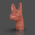 untitled.514.jpg Stylized Xoloitzcuintle Bust