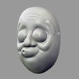 Death_note_mask_009.jpg Japan Anime Death Note Mask Hyottoko L Cosplay Halloween STL File