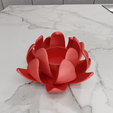untitled2.png 3D Lotus Flower Tea Light Holder for Valentine Gift with 3D Stl File & Valentines Decor, 3D Printed Decor, Flower Gift, Flower Decor