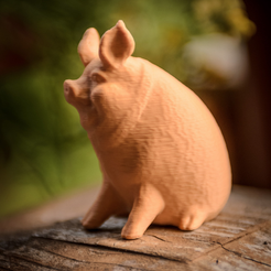 Capture d’écran 2017-02-24 à 16.41.25.png Бесплатный STL файл Garden Pig・3D-печатная модель для скачивания
