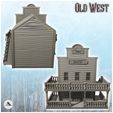 2.jpg Western bank building with stairs and balcony (4) - USA America ACW American Civil War History Historical