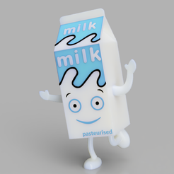 Milky_3.png Télécharger fichier Milky - Café et TV / Blur • Objet pour impression 3D, cosmemdp