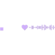 code Playlist heart.stl Spotify code keychain