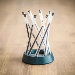 IMG_6426.jpg STL file Parametric BIC Pencil Holder - Hyperboloid・3D printable model to download
