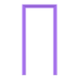 Door frame.STL 1/12 Dollhouse door + door frame (Model No.3)