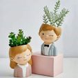 3b740ff5e36260d6cbb2d397f9926db0.jpg Cute girls and boys planters 1 of 4 for 3d printing